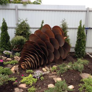 escultura de acero Corten / de exterior / para espacio público