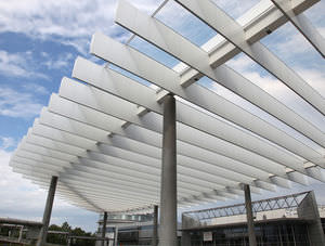 panel de construcción / de aluminio / de material compuesto / para exteriores
