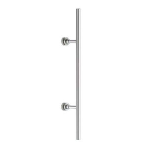 tirador de puerta para puerta de cristal / de acero inoxidable / moderno / acabado satinado