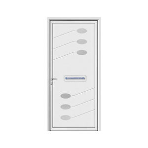 puerta de entrada / abatible / de aluminio / de acero inoxidable