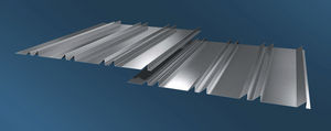 revestimiento de fachada de aluminio / acanalado / de panel