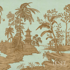 Papel Pintado Oriental Sc Costermans Gardens Jade Iksel