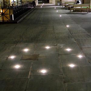 luminaria empotrable de suelo / LED / redonda / de exterior