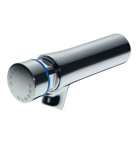 grifo monomando para lavabo / de pared / de metal cromado / con temporizador
