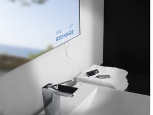 espejo de pared / moderno / rectangular / de baño