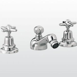 grifo mezclador para bidé / de libre instalación / de metal cromado / de baño