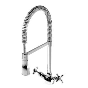 grifo mezclador de libre instalación / de metal cromado / para cocina / con 1 orificio