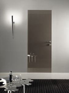 puerta de interior / abatible / de madera / a ras