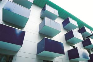 panel decorativo / para exteriores / de fibra de madera / de HPL