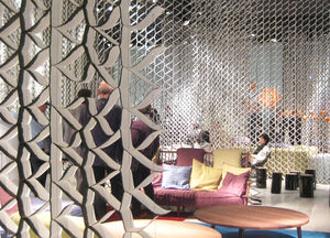 tabique móvil / de estructura alveolar / de aluminio / acústico