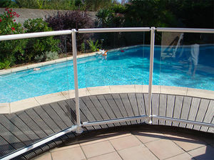 barrera de protección / fija / de aluminio / para piscina