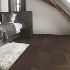 parquet multicapa / para pegar / de roble / mate