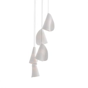 lámpara suspendida / moderna / de porcelana / de vidrio borosilicato