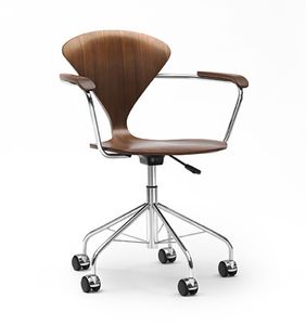 silla de oficina moderna / giratoria / ajustable en altura / con ruedas