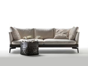 sofá modular / moderno / de cuero / de tela