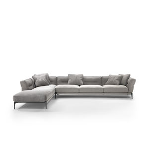 sofá modular / moderno / de tejido / de cuero