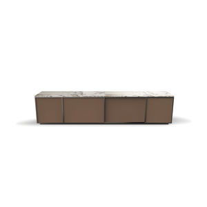 mueble de televisión moderno / de madera / de cuero / de mármol