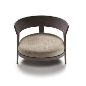 sillón moderno / de tejido / de cuero / de madera maciza