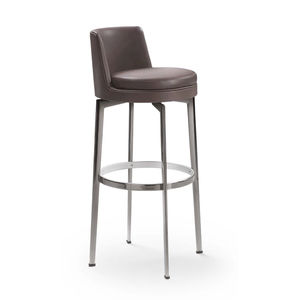 taburete de bar moderno / de cuero / de metal / de tejido