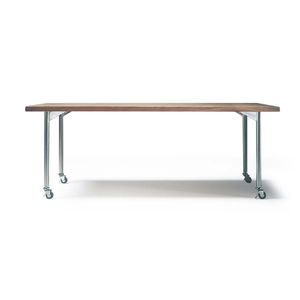 mesa moderna / de madera / de metal / rectangular