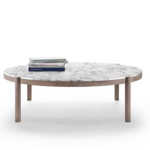 mesa de centro moderna / de madera / de mármol / redonda