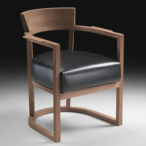 silla moderna / con revestimiento removible / tapizada / con reposabrazos
