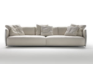 sofá modular / moderno / de cuero / de tela