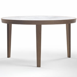 mesa de comedor moderna / de mármol / de madera maciza / redonda