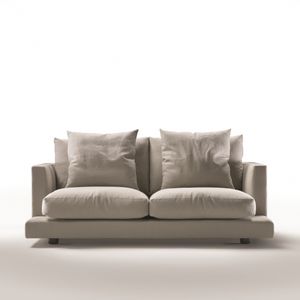 sofá modular / moderno / de cuero / de metal