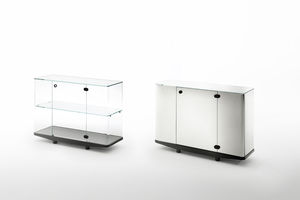 estantería moderna / de vidrio / con almacenamiento / de Edward Barber & Jay Osgerby