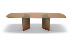 mesa moderna / de roble / de vidrio / de mármol
