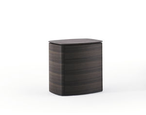mesilla de noche moderna / de madera / de mármol / rectangular