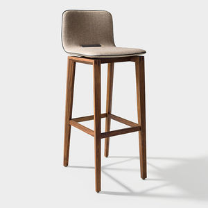 silla de bar moderna / tapizada / de roble / de nogal