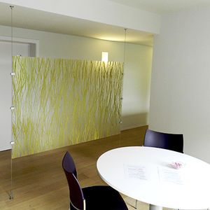 panel decorativo de resina / para tabique / ecoetiqueta GreenGuard® / de material reciclado