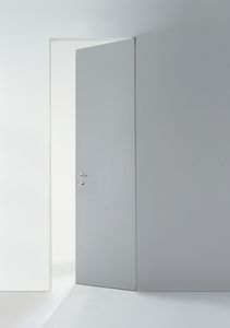 puerta de interior / abatible / de metal / a ras