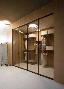puerta de interior / para armario / para vestidor / plegable