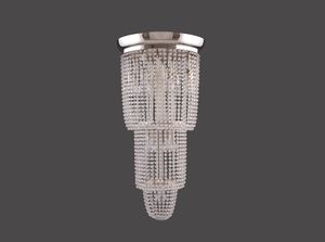 lámpara araña clásica / de cristal / de latón / de Josef Hoffmann