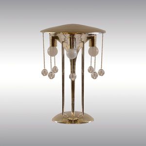 lámpara de mesa / clásica / de latón / LED