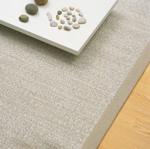 alfombra moderna / de color liso / de algodón / de fibras de papel