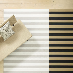 alfombra moderna / de fibras de papel / de algodón / a rayas