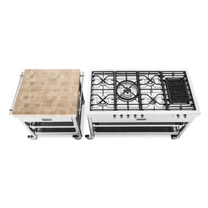 cocina moderna / de acero / de madera / modular