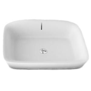 lavabo sobre encimera / rectangular / moderno