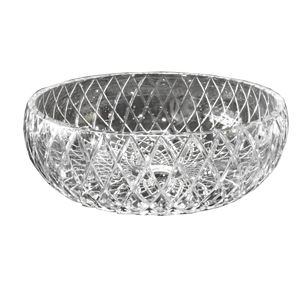 lavabo sobre encimera / redondo / de cristal / moderno