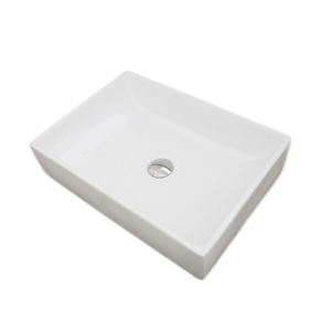 lavabo sobre encimera / rectangular / moderno