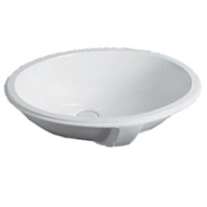 lavabo encastrable / ovalado / de material compuesto / moderno