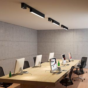 luminaria suspendida / LED / lineal / rectangular