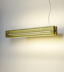aplique moderno / de metal / LED / rectangular