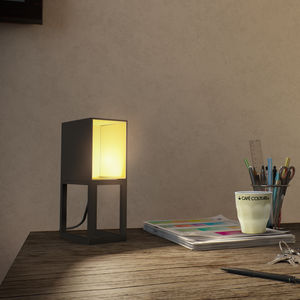 lámpara de mesa / moderna / de aluminio / de interior