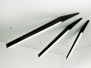 luminaria suspendida / LED / lineal / de aluminio