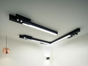 luminaria suspendida / LED / lineal / de aluminio